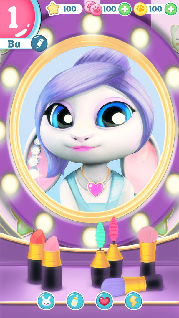 Screenshot of Bu Bunny - Cute pet care game