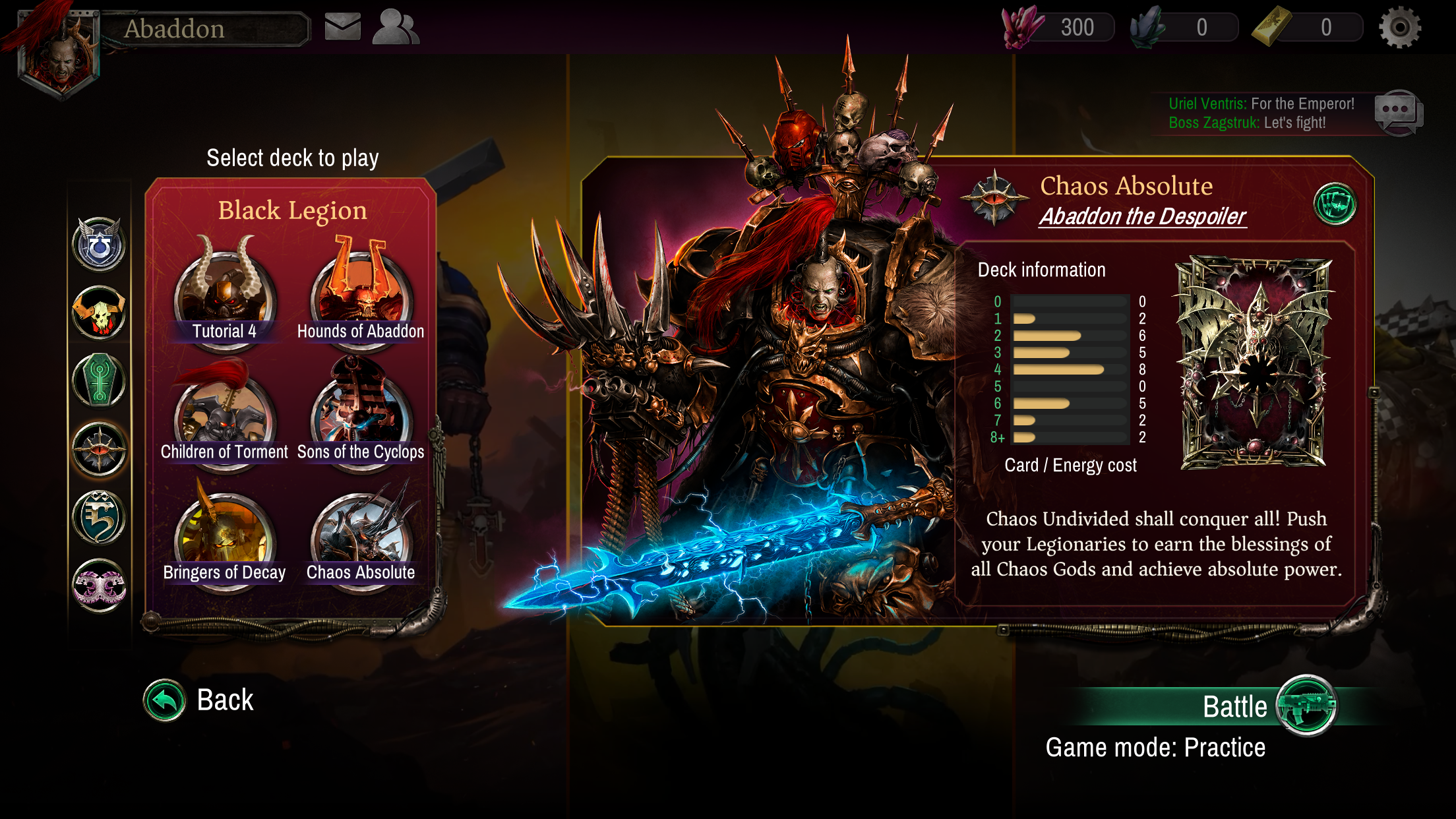 Warhammer 40,000: Warpforge ภาพหน้าจอเกม