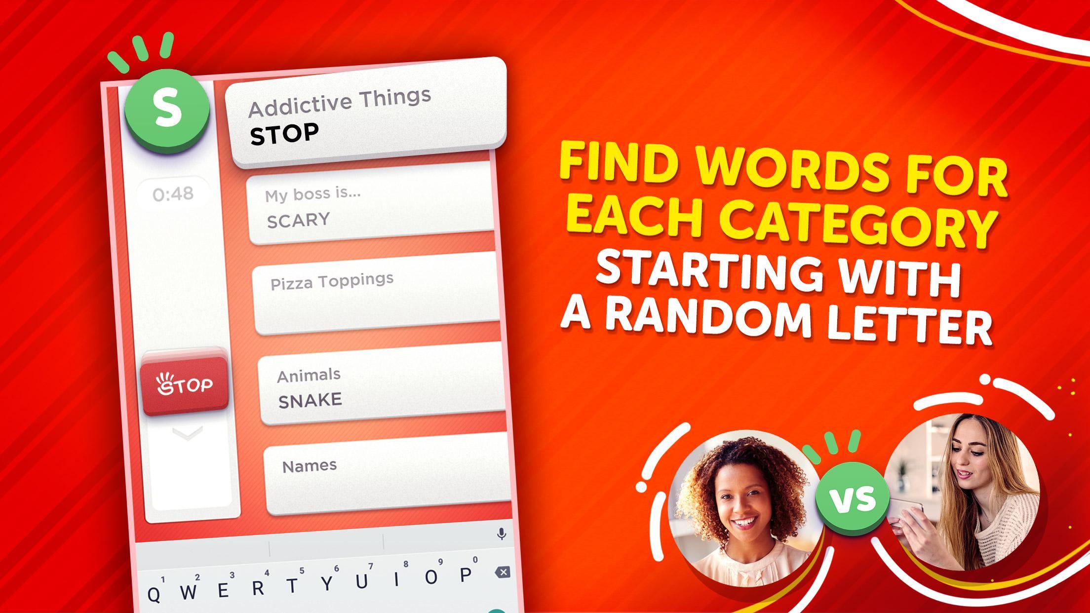 Stop - Categories Word Game 게임 스크린샷