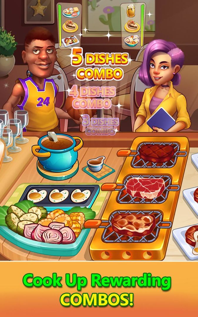 Cooking Tour: Craze Fast Restaurant Cooking Games 게임 스크린 샷