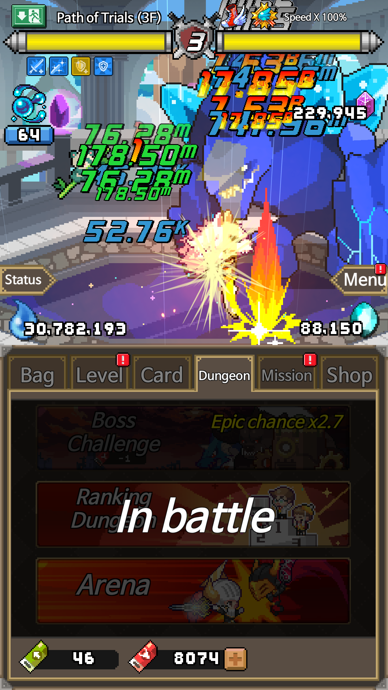 Cuplikan Layar Game Dungeon Corp. S (Idle RPG)