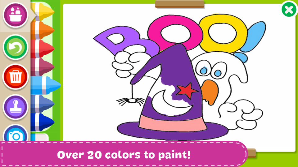 Halloween Coloring Book Game Screenshot