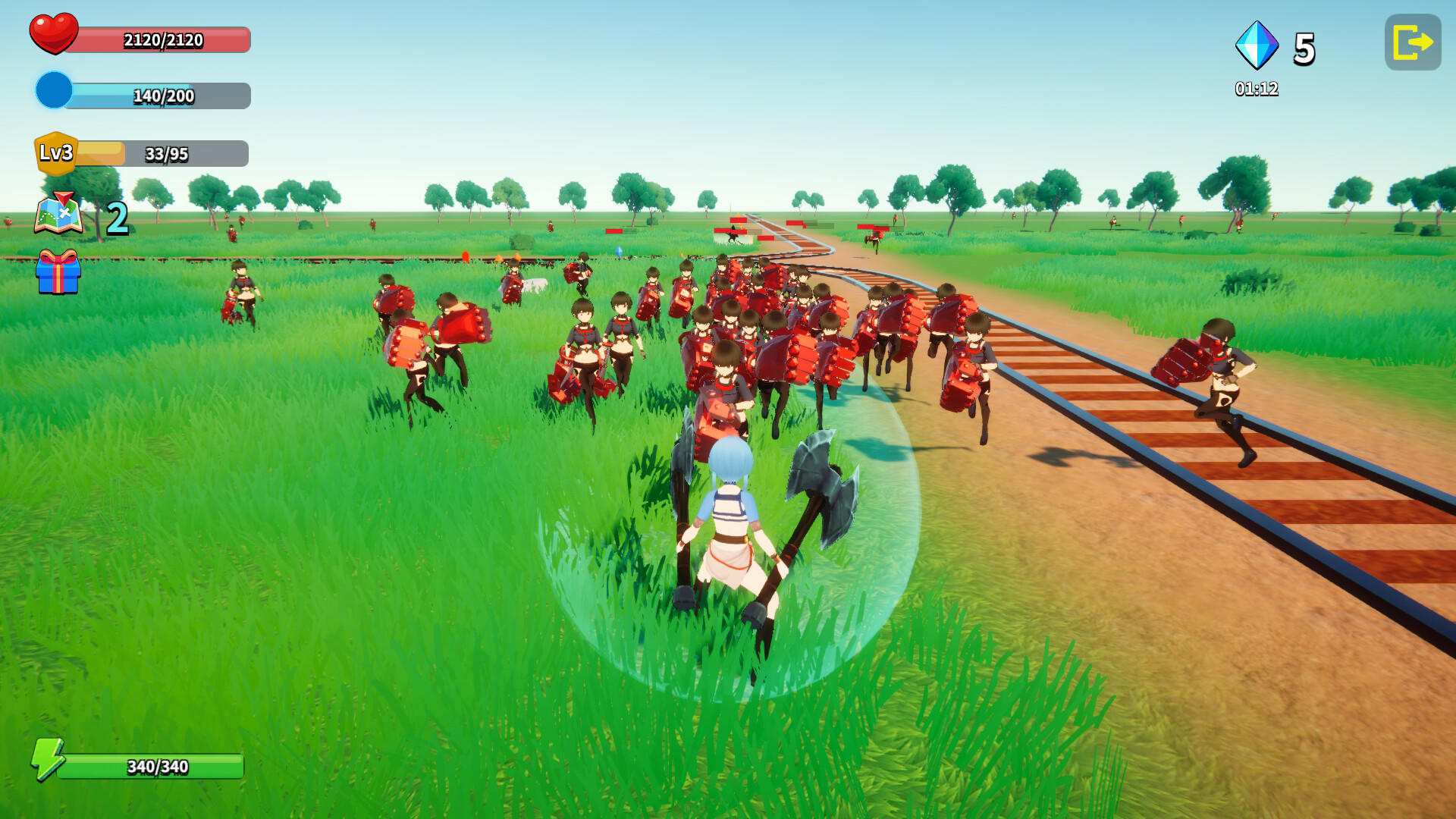 철도 도망자 게임 스크린 샷