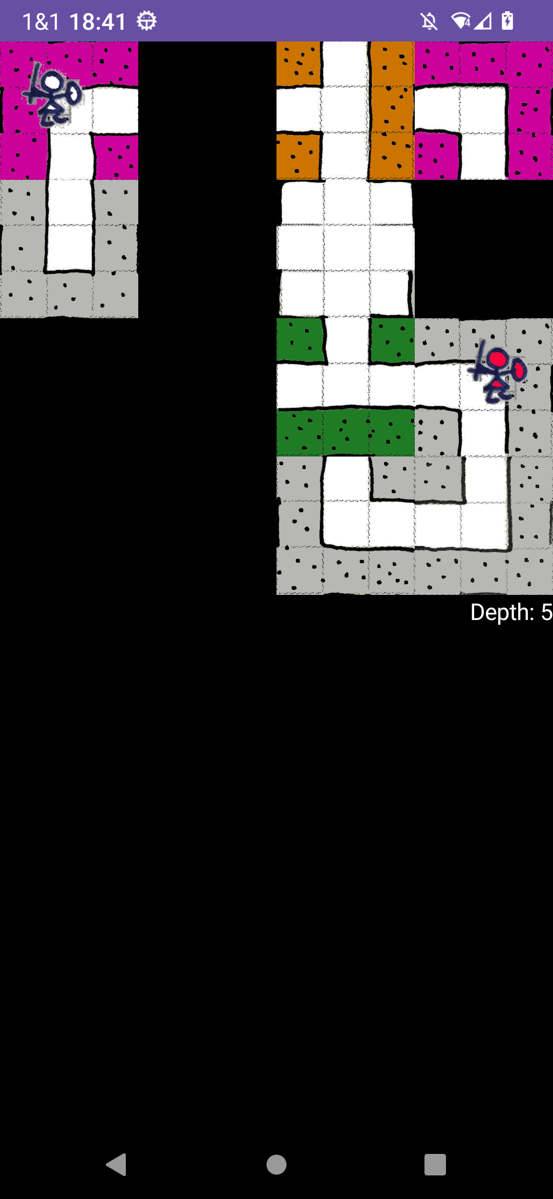 Paper Dungeon ゲームのスクリーンショット