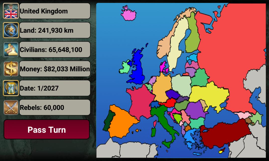 Europe Empire ภาพหน้าจอเกม