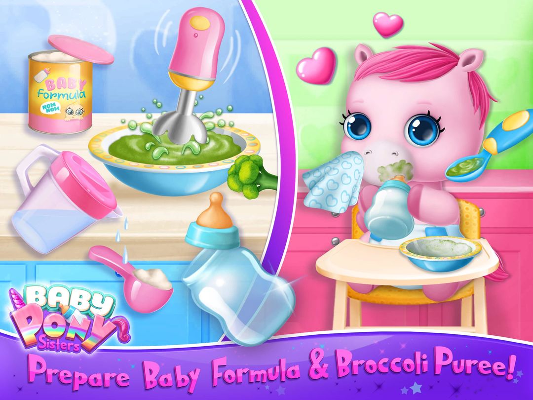 Baby Pony Sisters - Virtual Pet Care & Horse Nanny 게임 스크린 샷