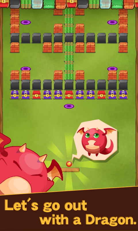 Brick Breaker Dragon Game Screenshot