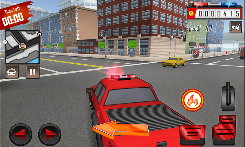 Fire Truck Racer: Chicago 3D 게임 스크린샷