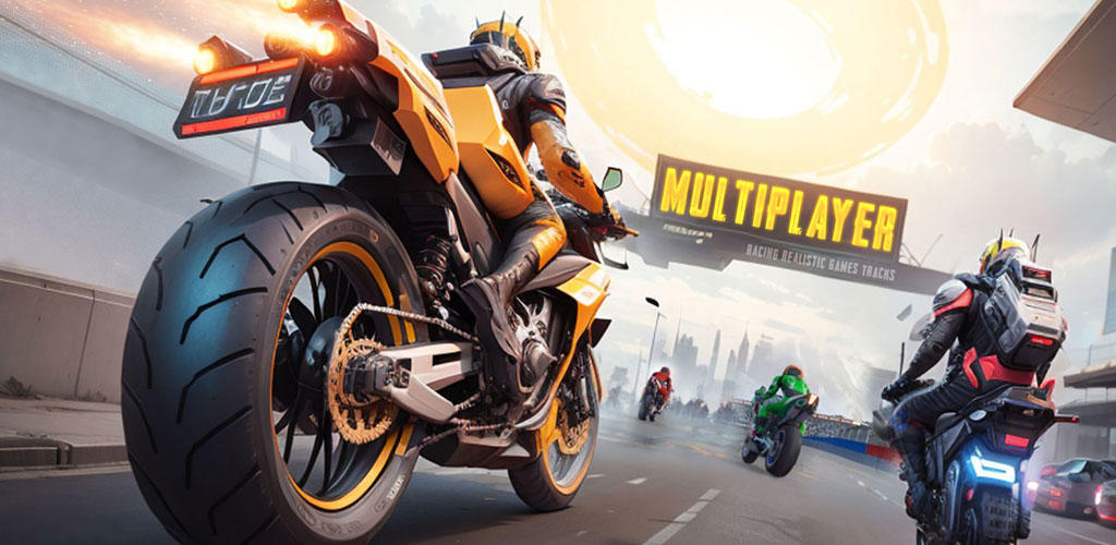 Banner of Moto Rider Bike Games Offline 
