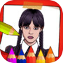 Wednesday Addams Coloring Book