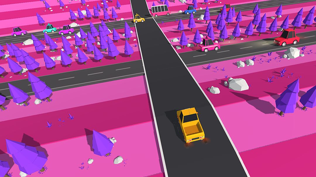 Screenshot of Traffic Run!: Driving Game