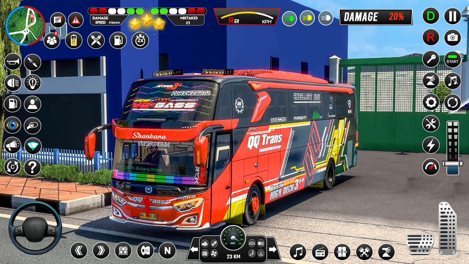 Скриншот игры Bus Driving Sim 3D Bus Game