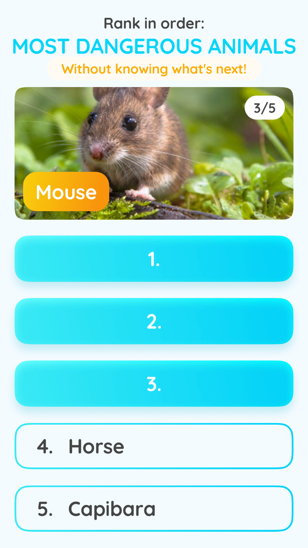 Blind Rank Game Screenshot