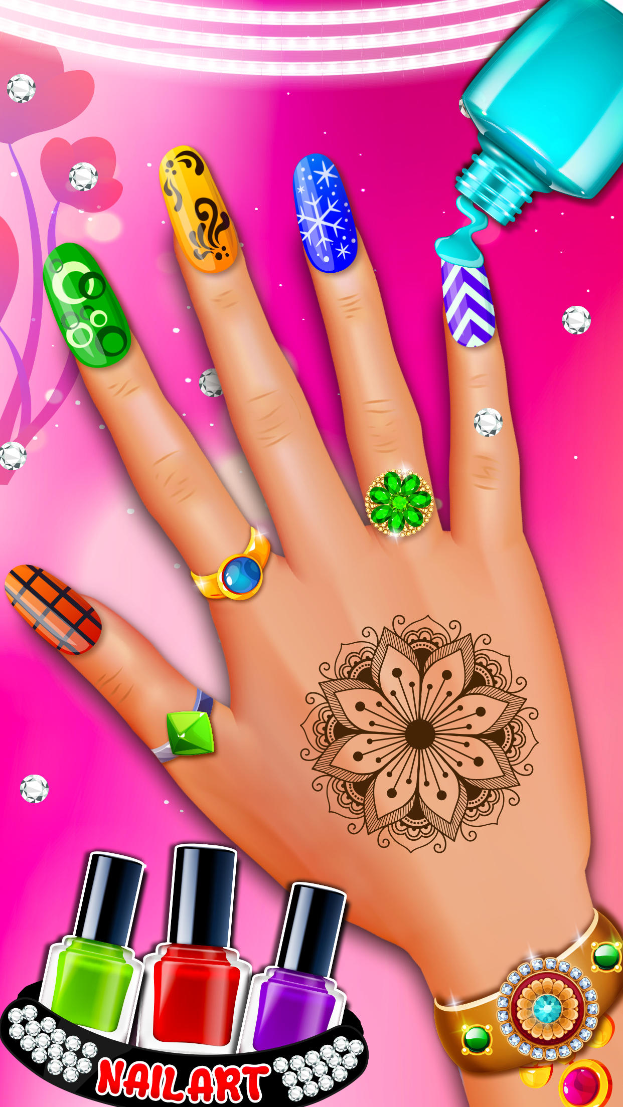 Fashion Nail Art Design & Coloring Game - Nail Art Salon Games for Girls -  ASMR Nail Art:Amazon.com:Appstore for Android