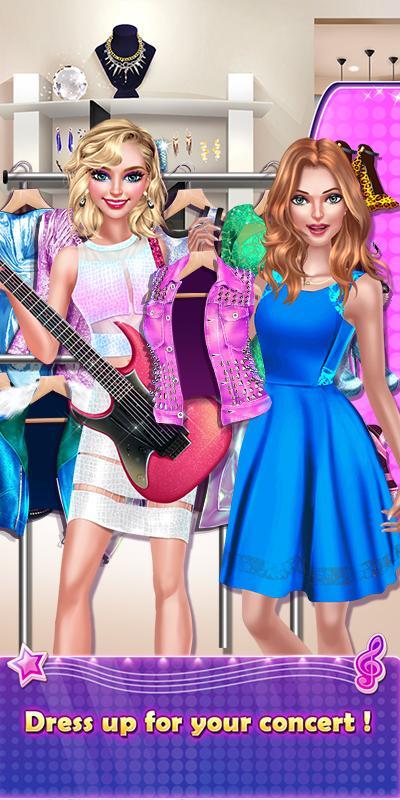 Cuplikan Layar Game Pop Star Girl - Teen Fashion