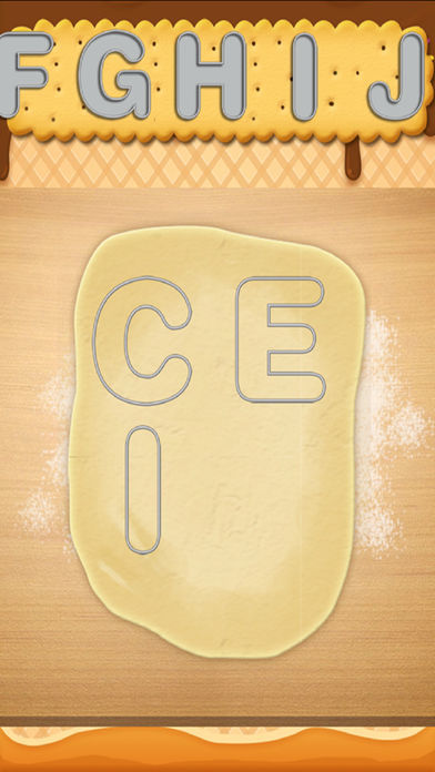 Screenshot of Letter 饼干制作 儿童烹饪游戏