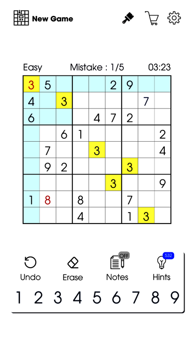 Sudoku : Classic Games Game Screenshot