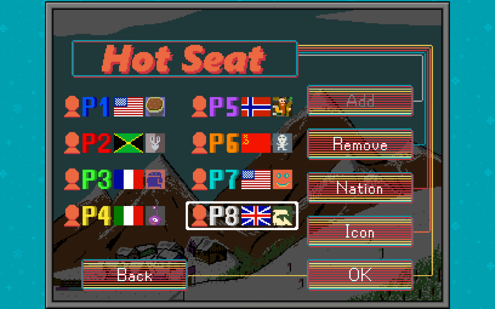 Retro Winter Sports 1986 Game Screenshot