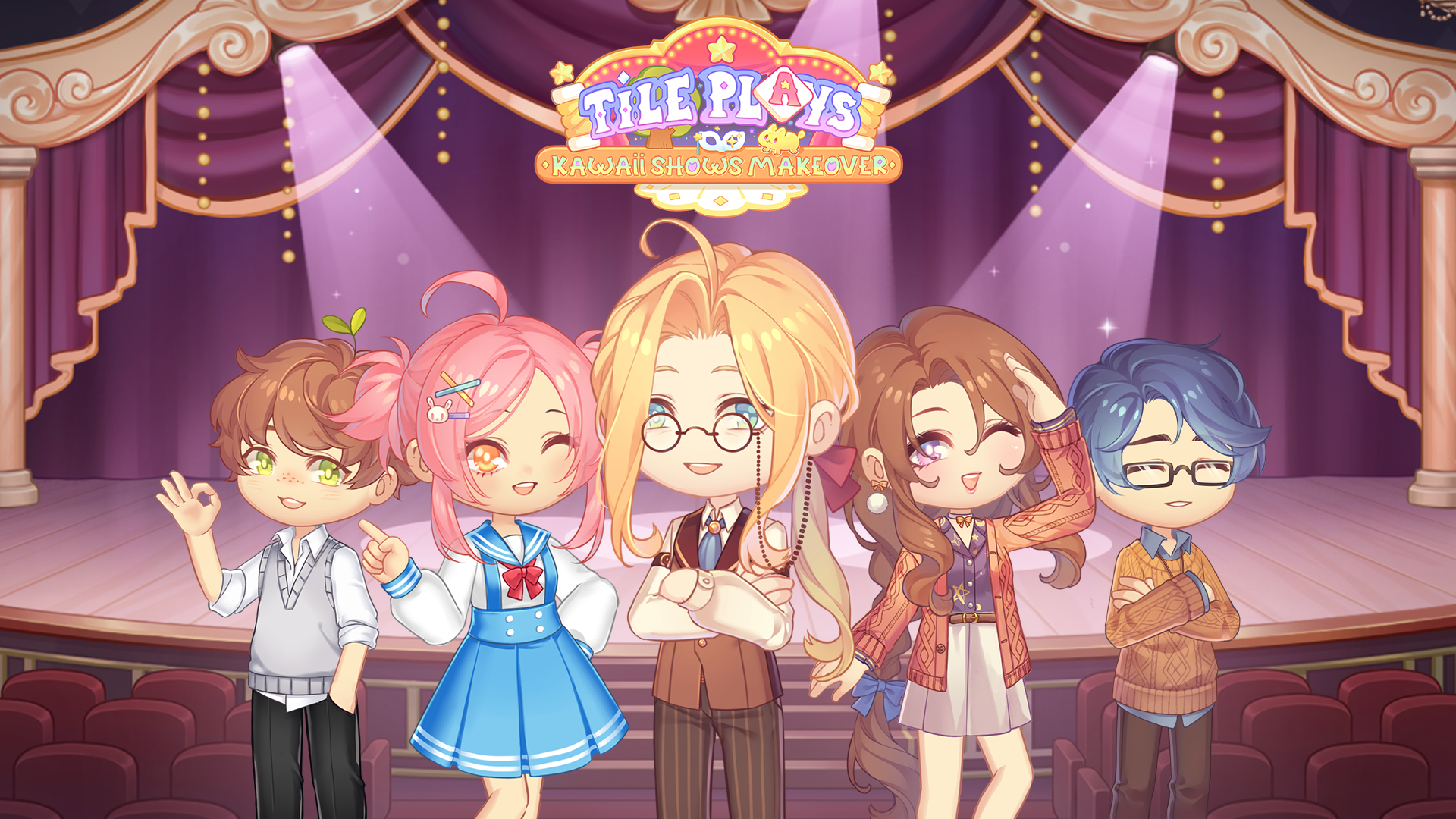 Tile Plays: Kawaii Show Design 게임 스크린샷