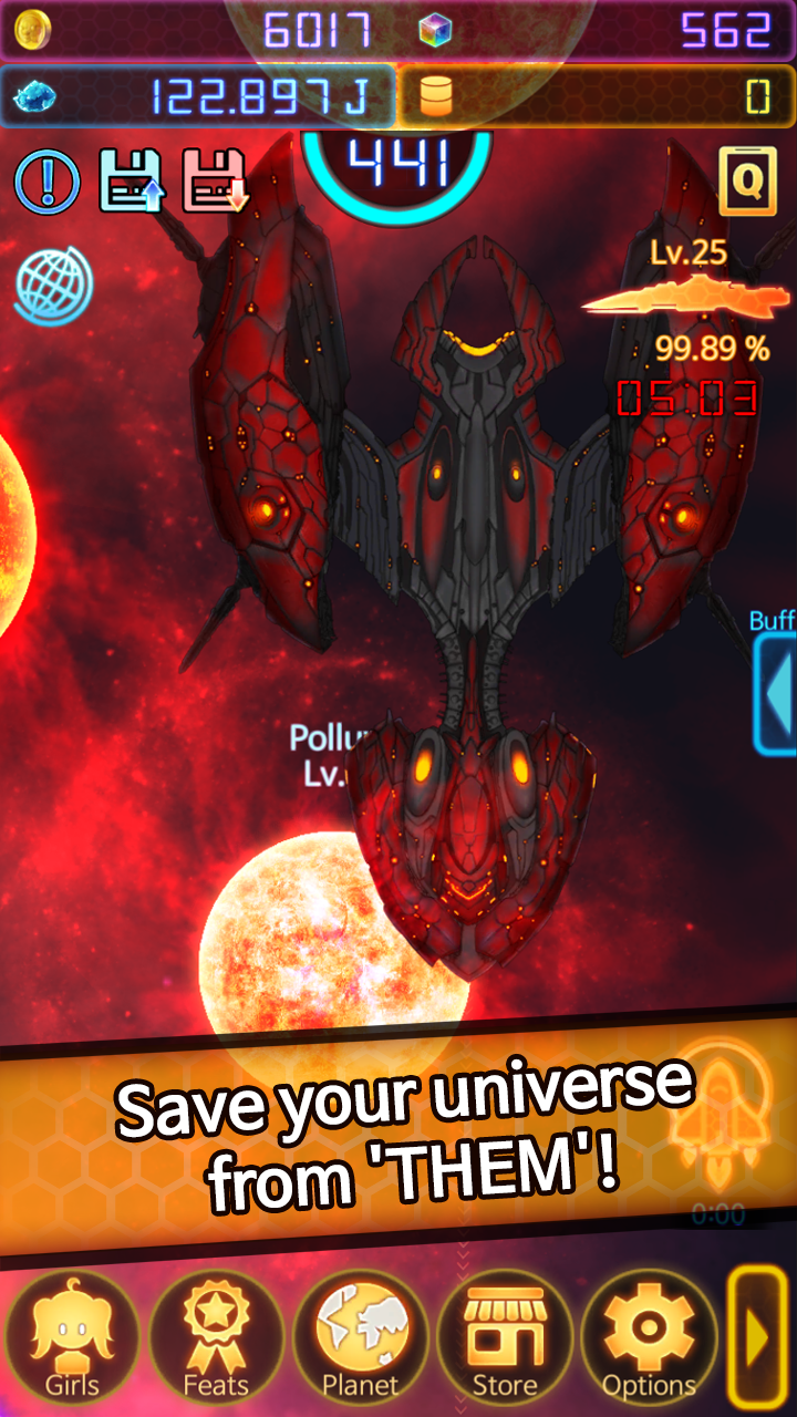Planet Master : Idle girls Game Screenshot