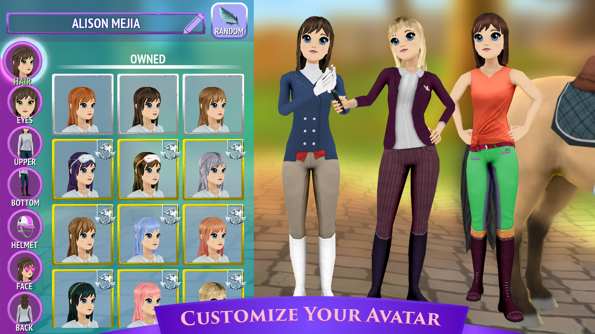 Horse Riding Tales - Wild Pony Game Screenshot