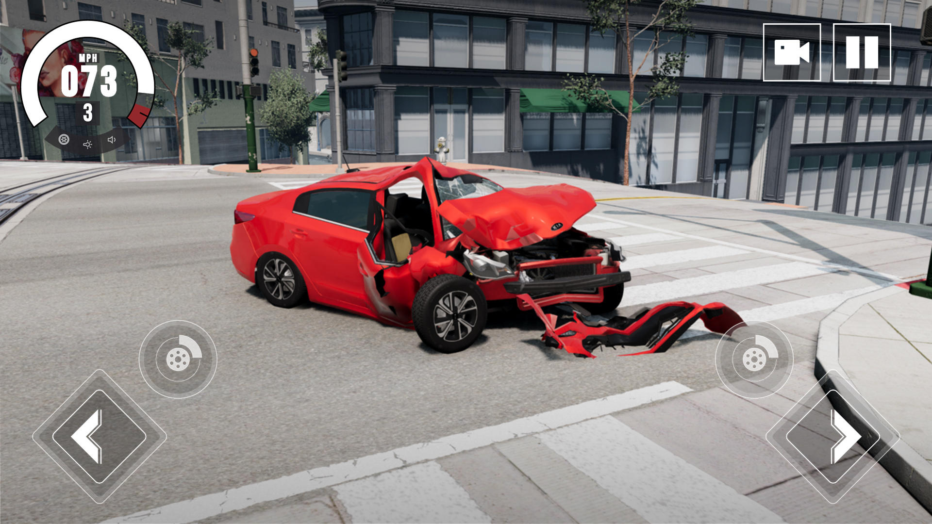 Drive Kia Rio: Car Crash Game Game Screenshot