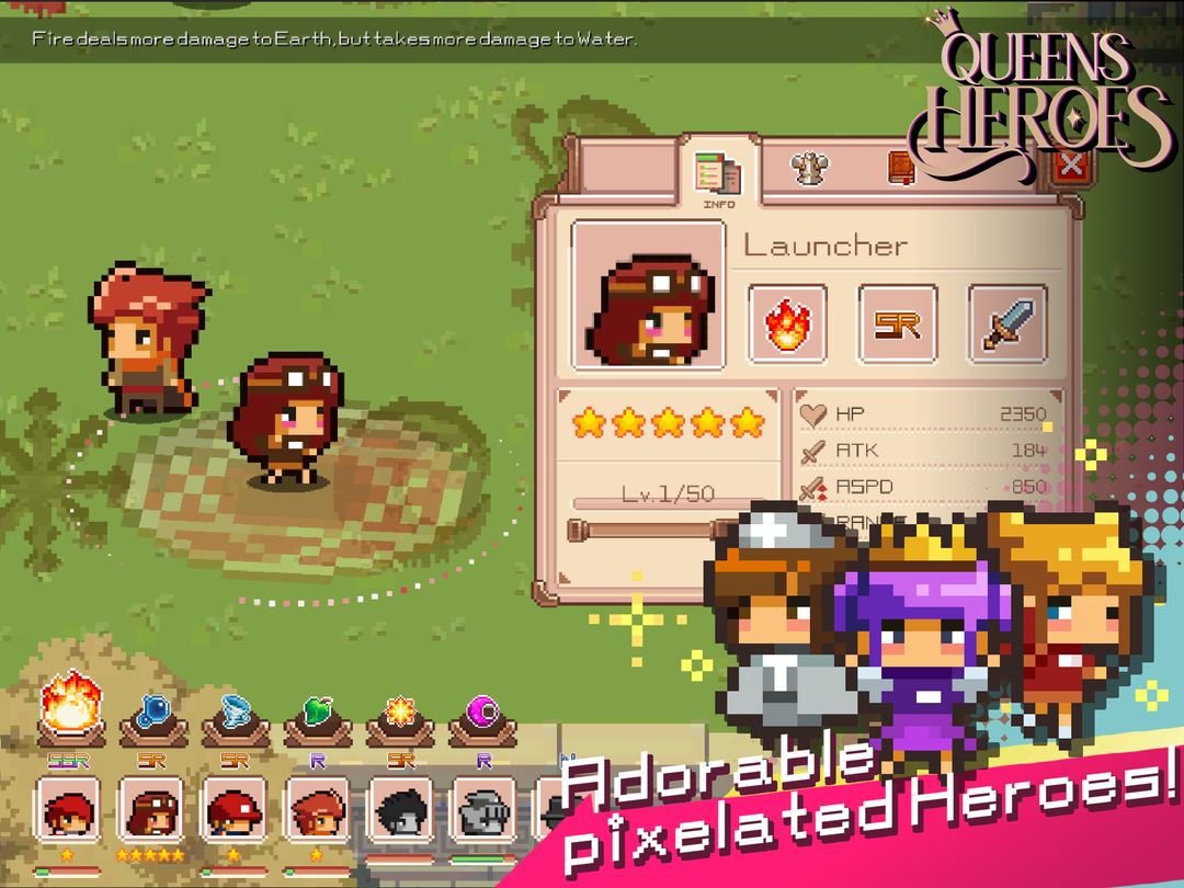 Screenshot of Queen's Heroes