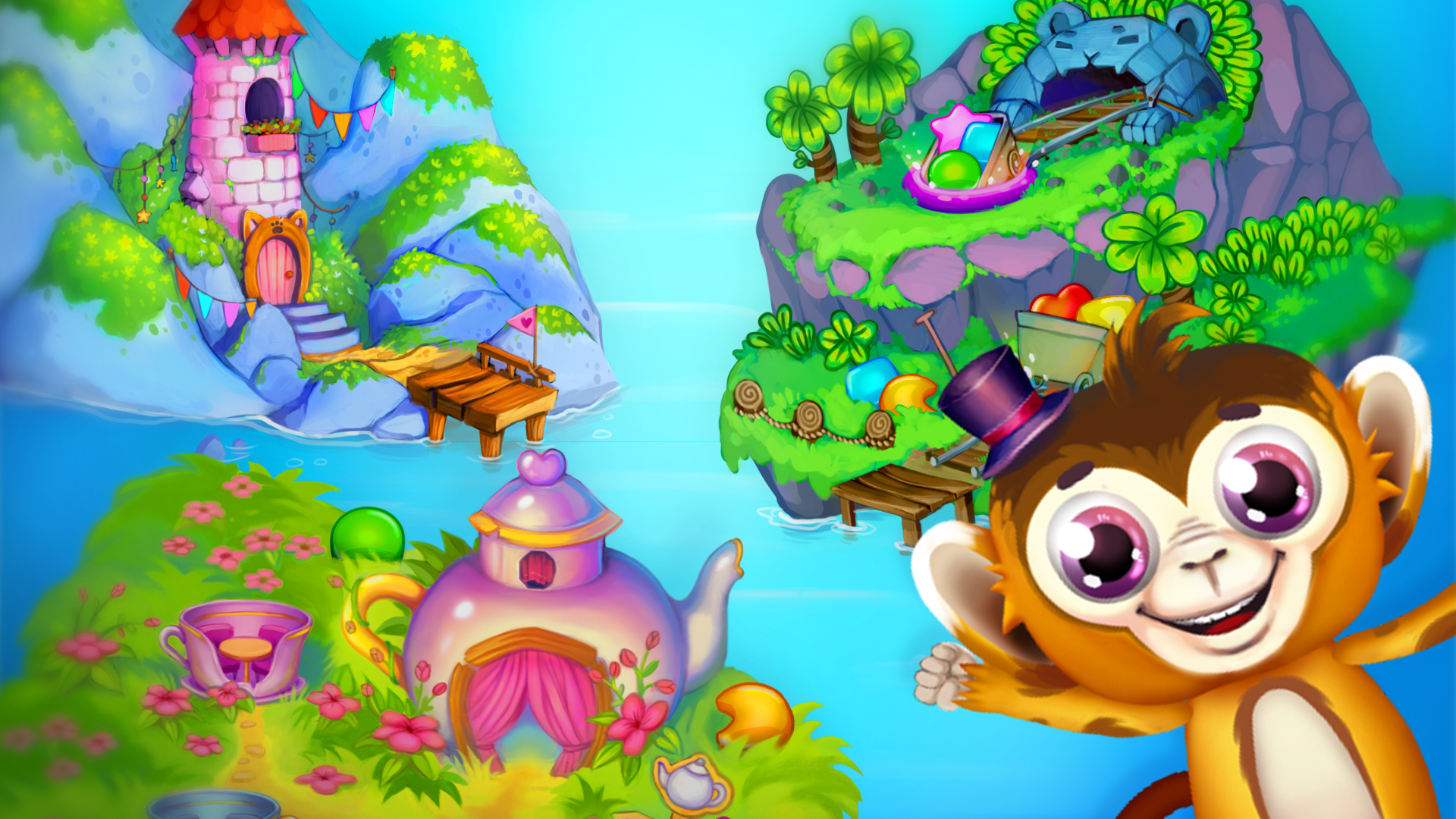 Animatch Friends: cute match 3 Game Screenshot