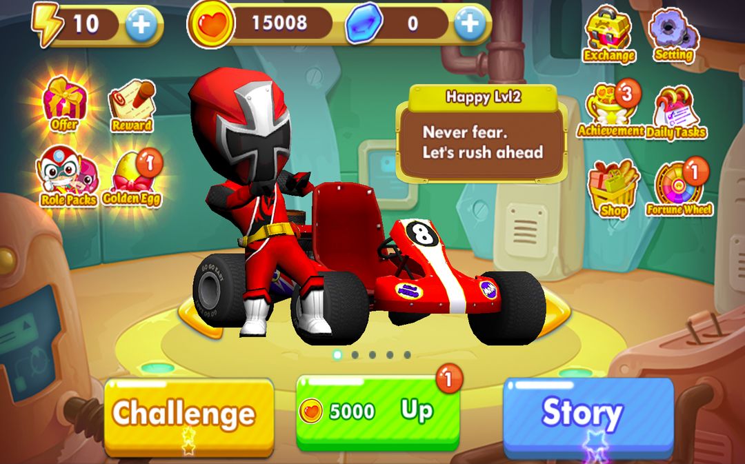 Kart Power Ninja Steel Race screenshot game