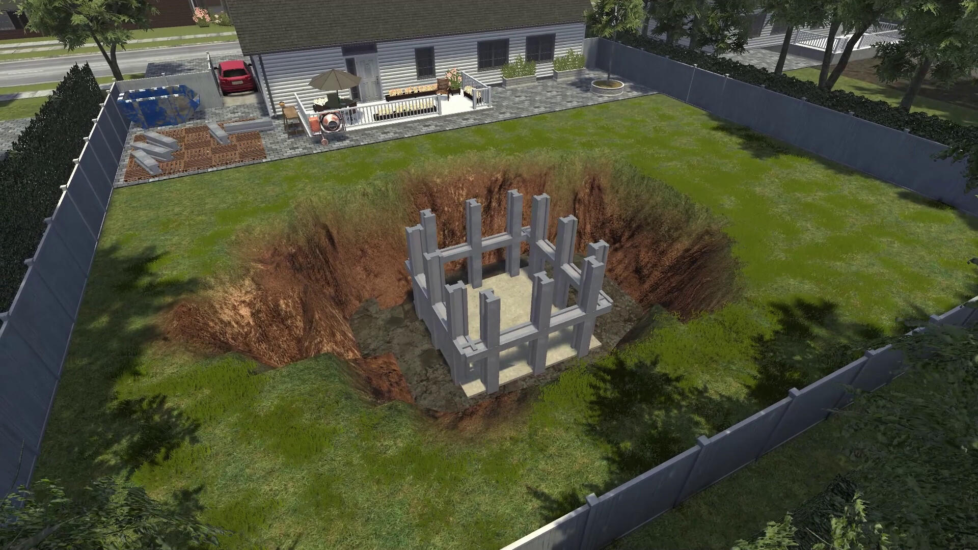 Bunker Builder Simulator screenshot game