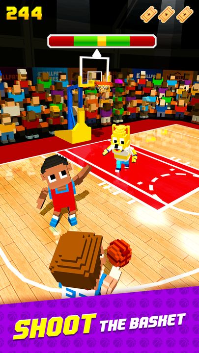 Screenshot 1 of Blocky Basketball FreeStyle 2.1_344