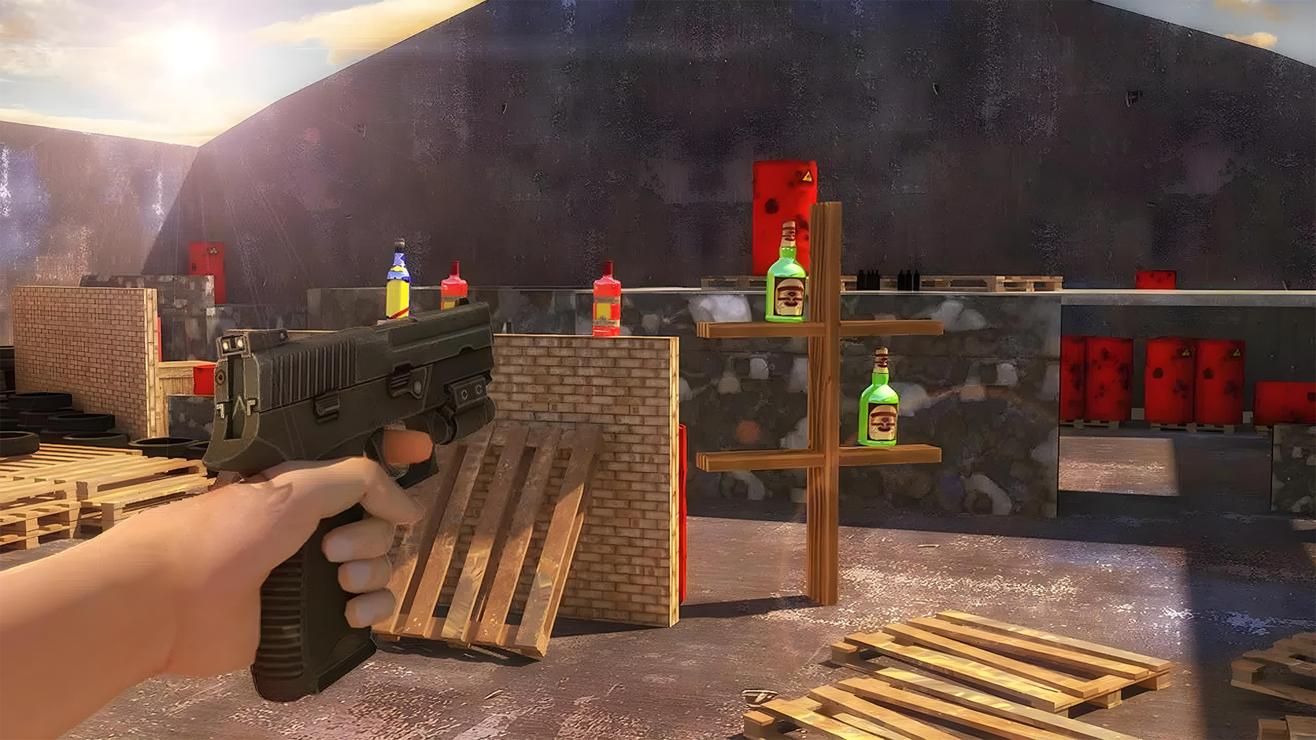 Bottle Shoot 3D Game Game Screenshot