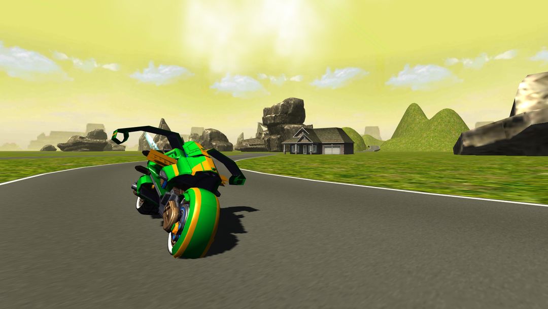 Screenshot of Flying Motorbike Stunt Rider