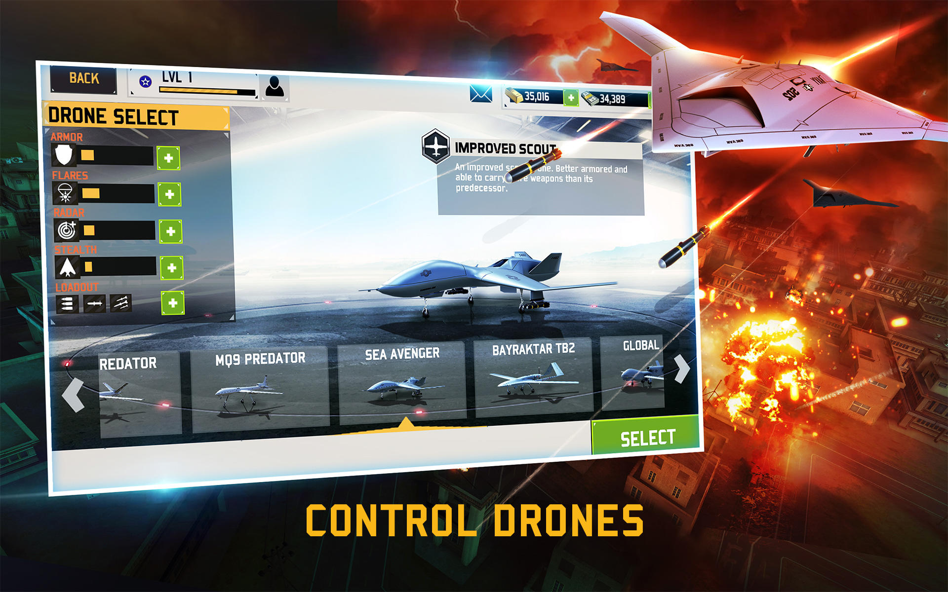 Скриншот игры Drone : Shadow Strike 3