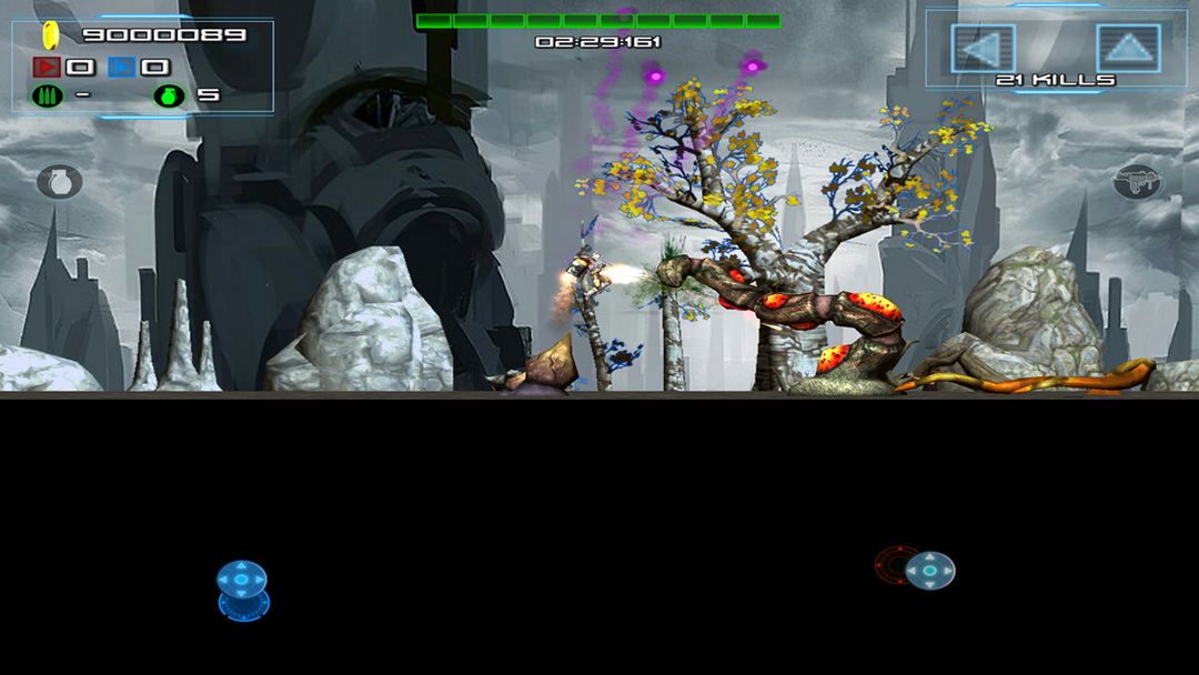Screenshot of Side Scrolling Platformer Shooting game sci-fi