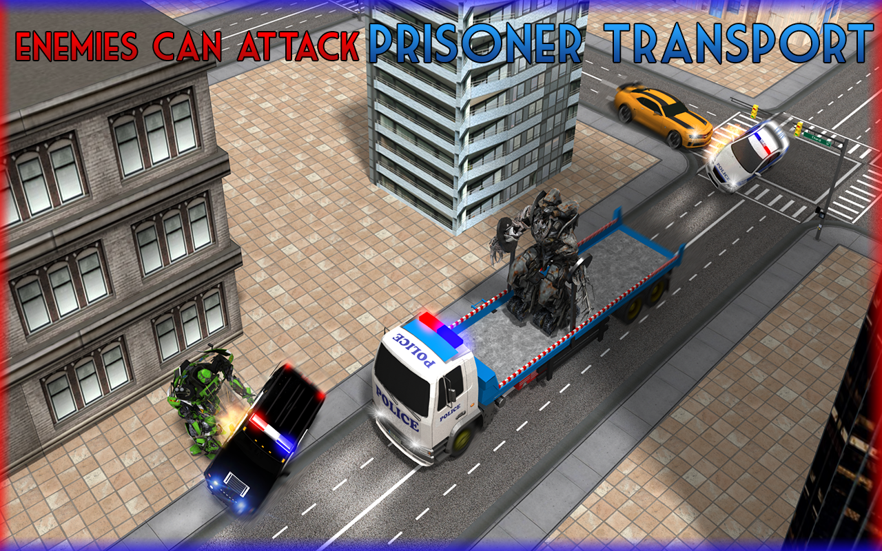 Screenshot of Police Robot Transformation - Prison Escape