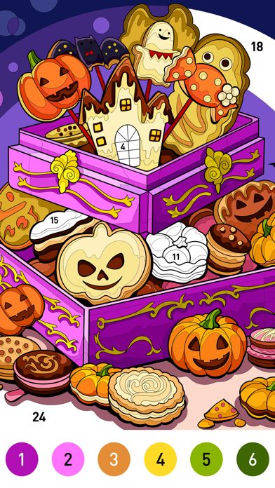 Screenshot 1 of Halloween Coloring Book Games 