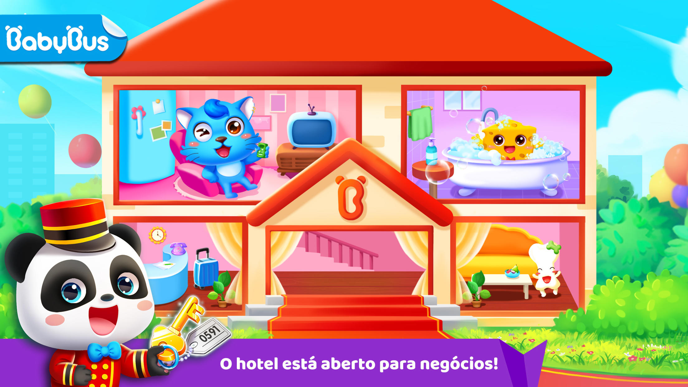 Captura de Tela do Jogo Hotel do Panda