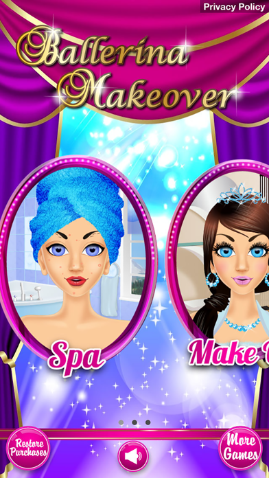 Ballerina Makeover - Makeup, Dressup & Girl Games Game Screenshot