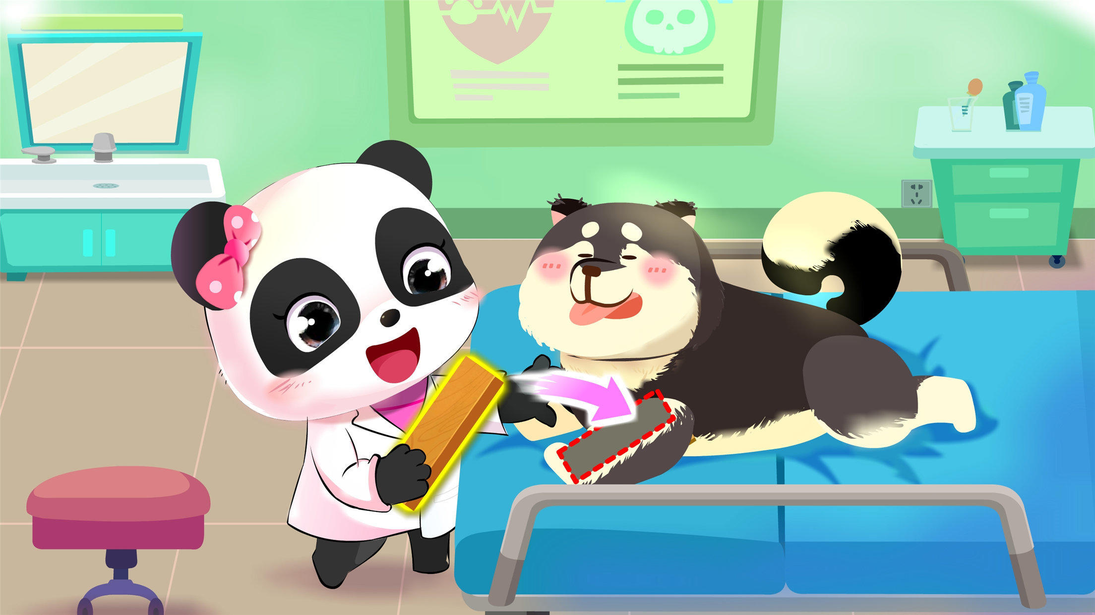 아기 팬더의 반려동물 돌봄 센터 게임 스크린 샷