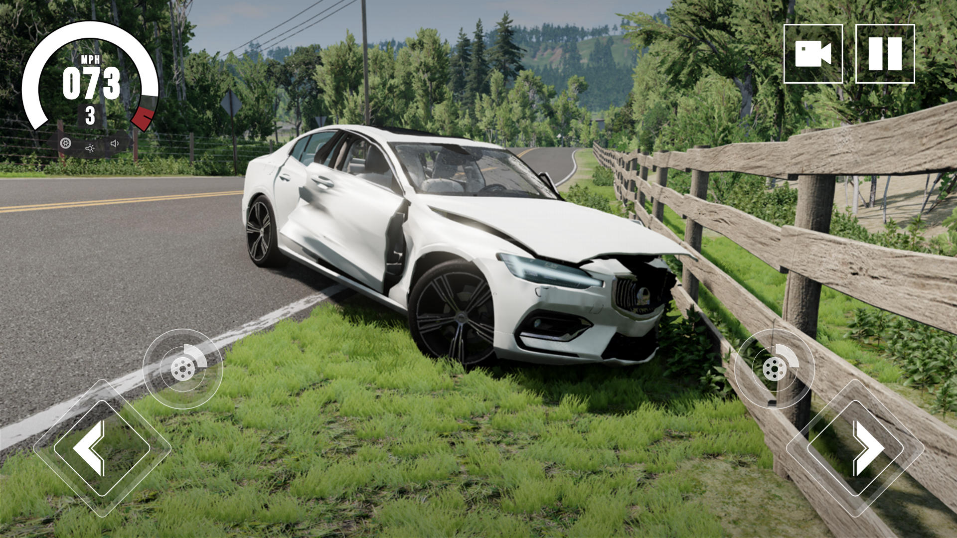 Drive Volvo: Crash Simulator ゲームのスクリーンショット