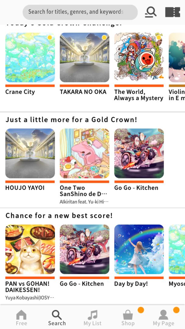Screenshot of Taiko no Tatsujin RC