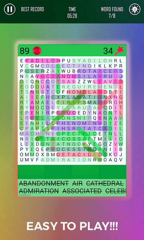 Word Finder Puzzle - Smart Link Word Game Screenshot