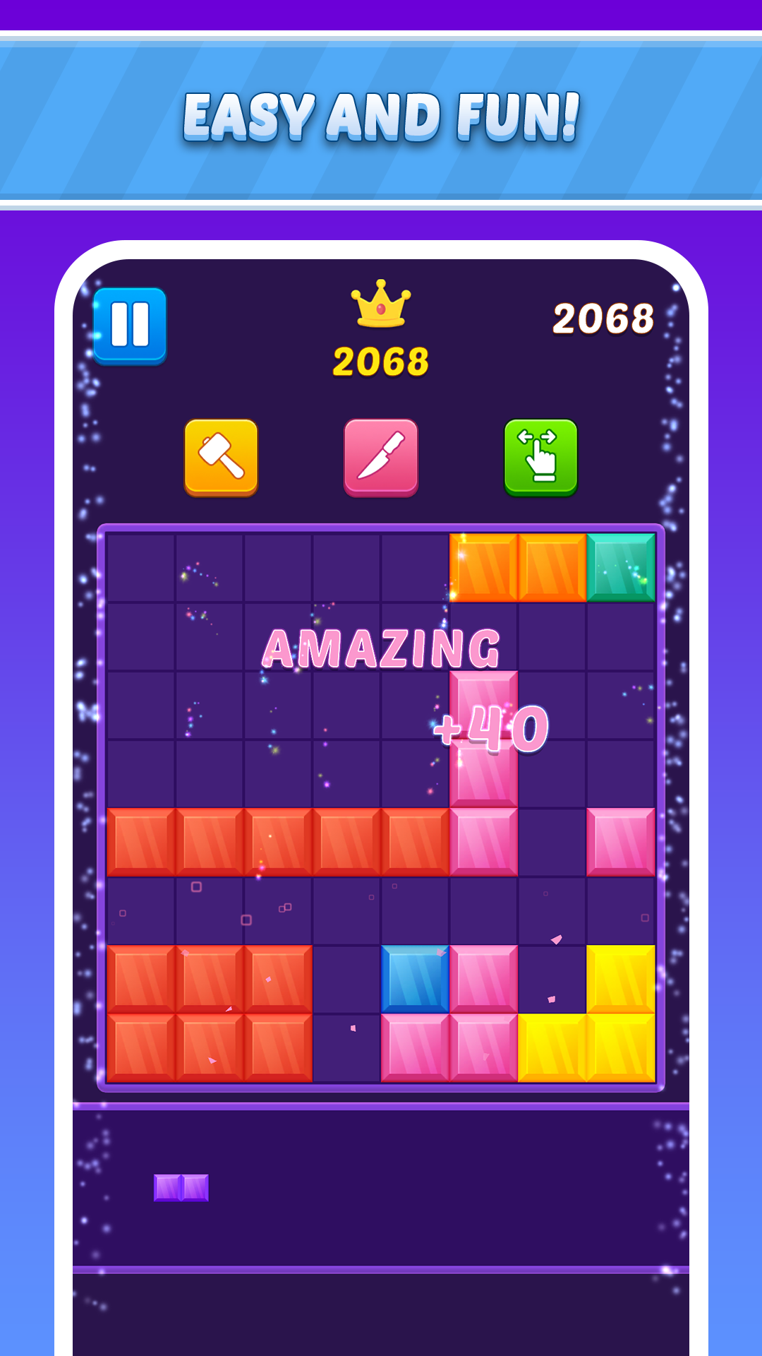 Captura de Tela do Jogo Fit The Block - Blast Game