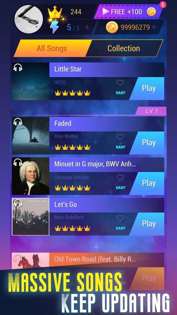 Screenshot of Tap Music 3D