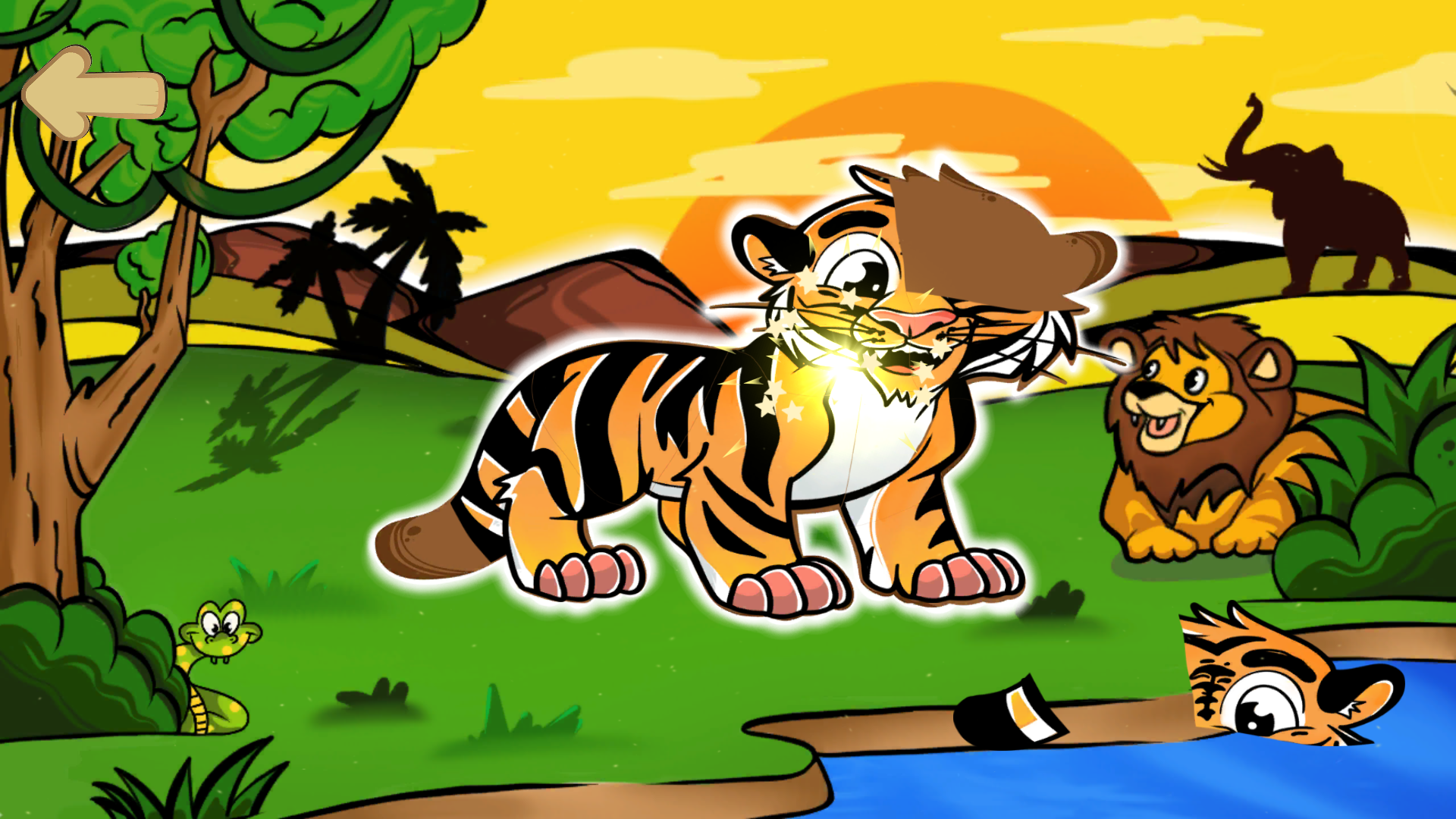 "Animal puzzles for toddlers" screenshot game