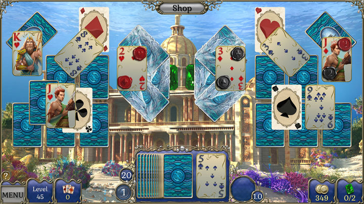 Screenshot 1 of Jewel Match Atlantis Solitaire 4 - Collector's Edition 