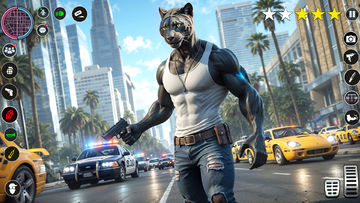 Flying Panther Hero Mafia City Game Screenshot