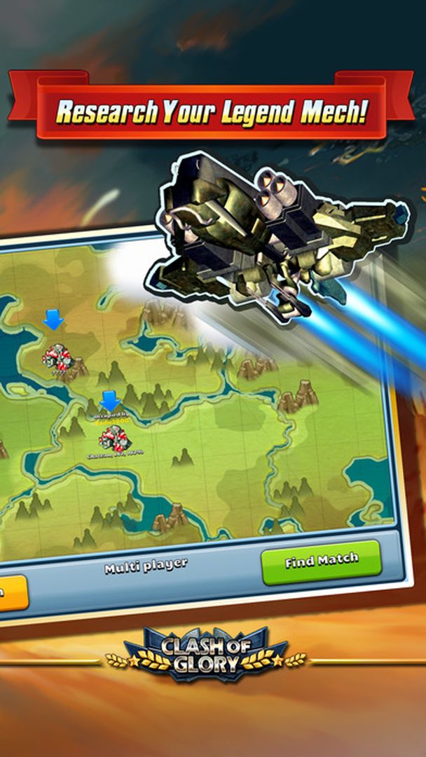 Screenshot of Clash of Glory – MECH War Game