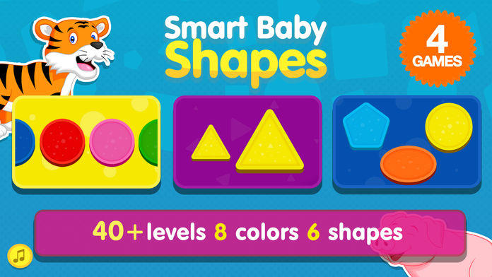 Screenshot 1 of Smart Baby Shapes: เกมการเรียนรู้สำหรับเด็กวัยหัดเดิน 